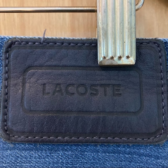 LACOSTE Sz 33 Designed in France Tapered Mid-Wash Professionally Hemmed Jeans - Picture 5 of 8